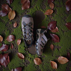 Keen, Men's Headout WP -  Steel Grey/Orange Pepper -  Size 10